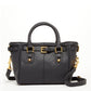 Top Handle Leather Satchel Bag Black Purse Crossbody Bag for Women