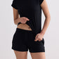 Essential Knit Shorts in Black