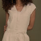 Evening Chai Jumpsuit in Neutral Beige