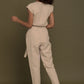 Evening Chai Jumpsuit in Neutral Beige