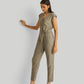 Evening Chai Jumpsuit in Dark Green