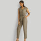 Evening Chai Jumpsuit in Dark Green
