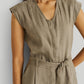 Evening Chai Jumpsuit in Dark Green