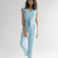 Evening Chai Jumpsuit in Blue Denim