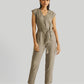 Evening Chai Jumpsuit in Dark Green