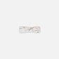 Organic Cotton Headband Heather Beige With Printed Cat