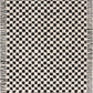Leryn Black & White Checkered Area Rug