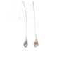 Jill Long Wire Drop Earrings in Labradorite