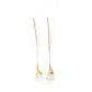 Jill Long Wire Drop Earrings in Moonstone