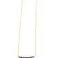 Michelle Bar Necklace in Pyrite