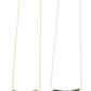Michelle Bar Necklace in Pyrite