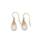 Jill Short Drop Earrings in Rose Quartz