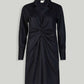 Front Twist Dress in Black