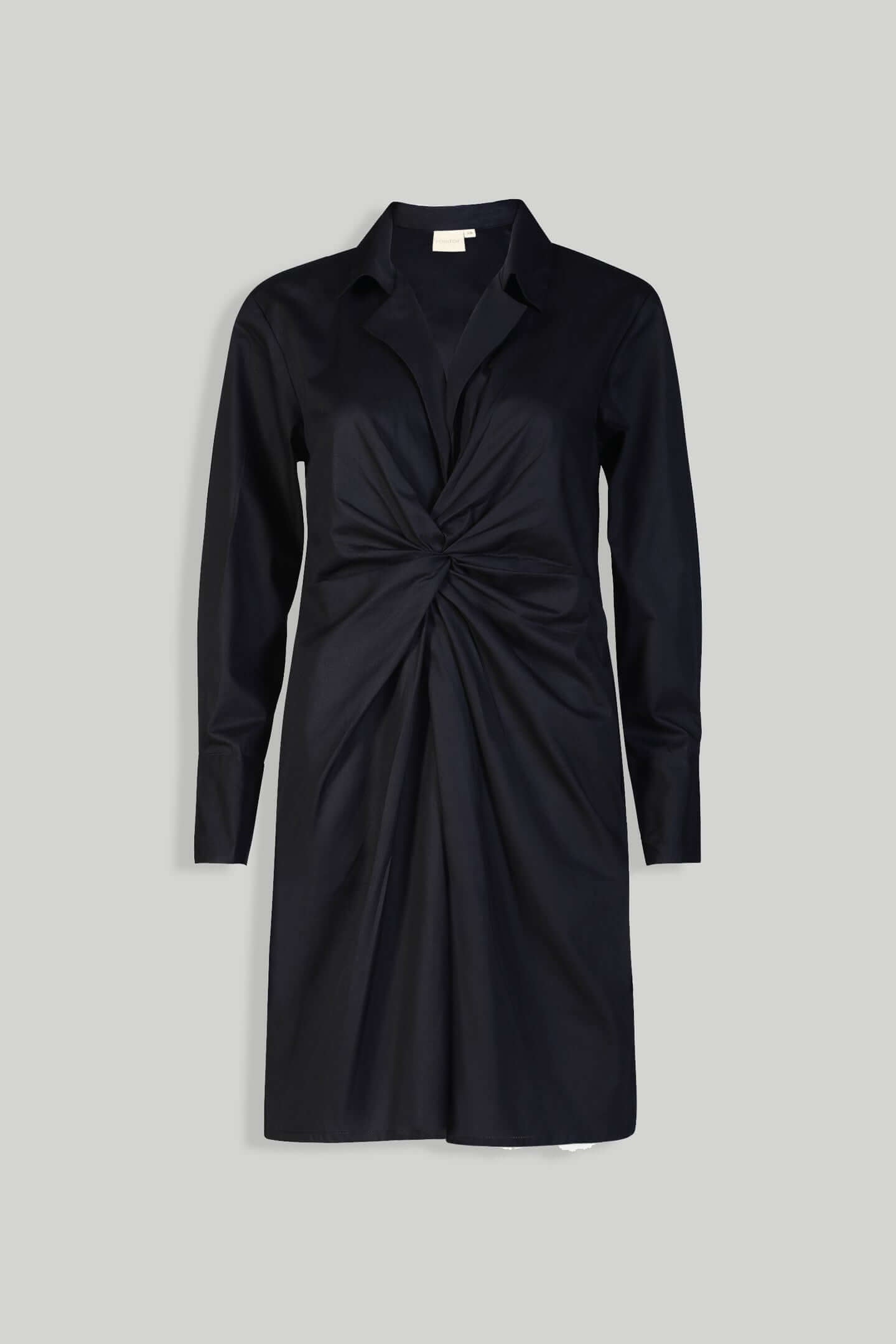 Front Twist Dress in Black