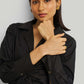 Front Twist Dress in Black