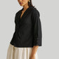 Front Twist Top in Black