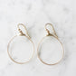 Small Featherweight Hoop Earring in Gold with Silver Wrap