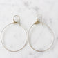 Large Featherweight Hoop Earring in Silver with Silver Wrap