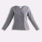 Fitted Cotton Tweed Jacket in Grey