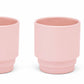 MONDAY ESPRESSO/SAKE by PUIK - modern stackable and sleek- 3 colors- set of 2