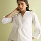 Front Twist Top in White