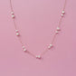 Lovely Lady Dainty Pearl Necklace