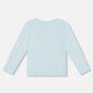 Organic Cotton T-Shirt With Print Light Blue