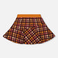 Milano Skirt Plaid Magenta And Brown