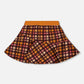 Milano Skirt Plaid Magenta And Brown