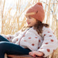 Mid-Season Knit Hat Brown Pink