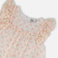 Printed Dress With Frills Pale Pink And Flowers