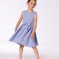 Neoprene Bow Dress Old Blue