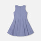 Neoprene Bow Dress Old Blue