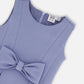 Neoprene Bow Dress Old Blue