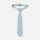 Neck Tie Pale Blue With Bicycle