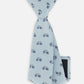 Neck Tie Pale Blue With Bicycle