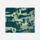 Printed Neck Tube Forest Green With Black Pines