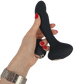 Gaea - Vibrating Black Dildo