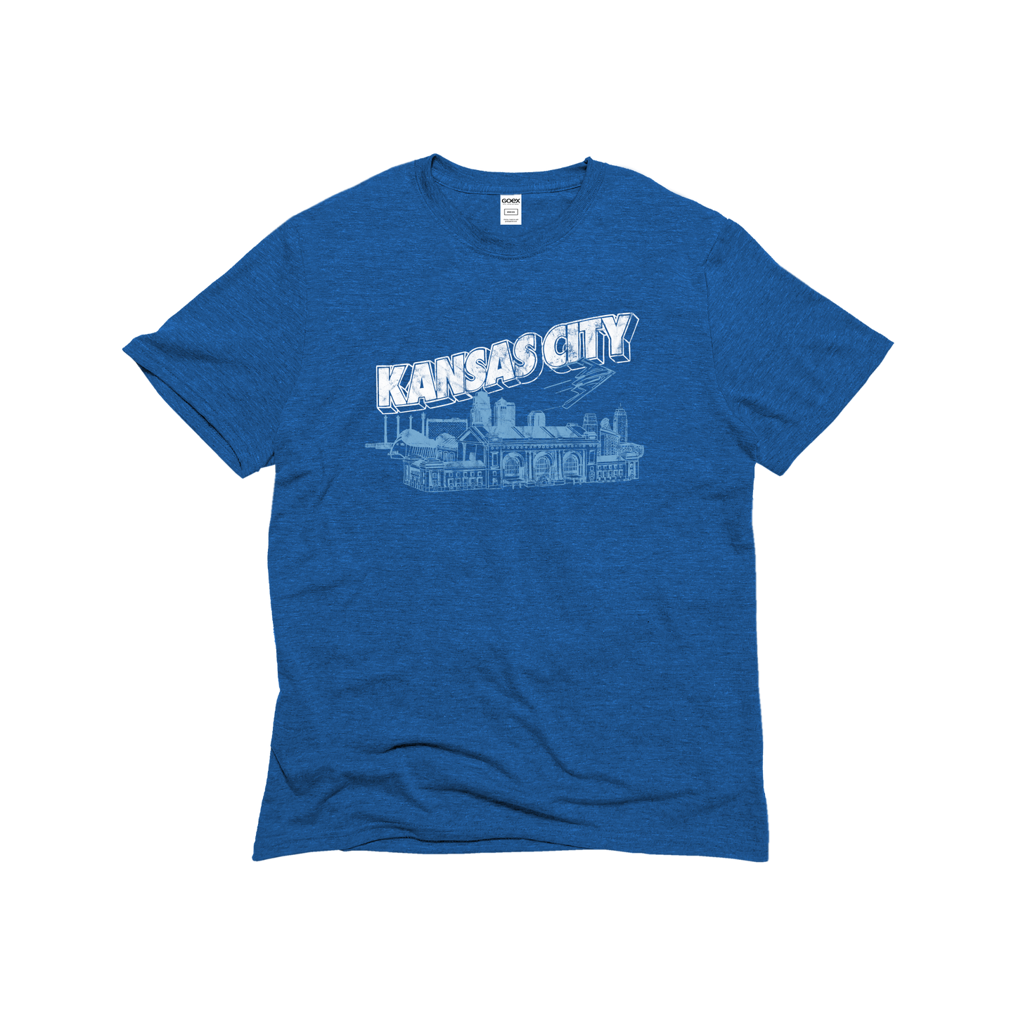 Kansas City Postcard Unisex Eco-Triblend Tee