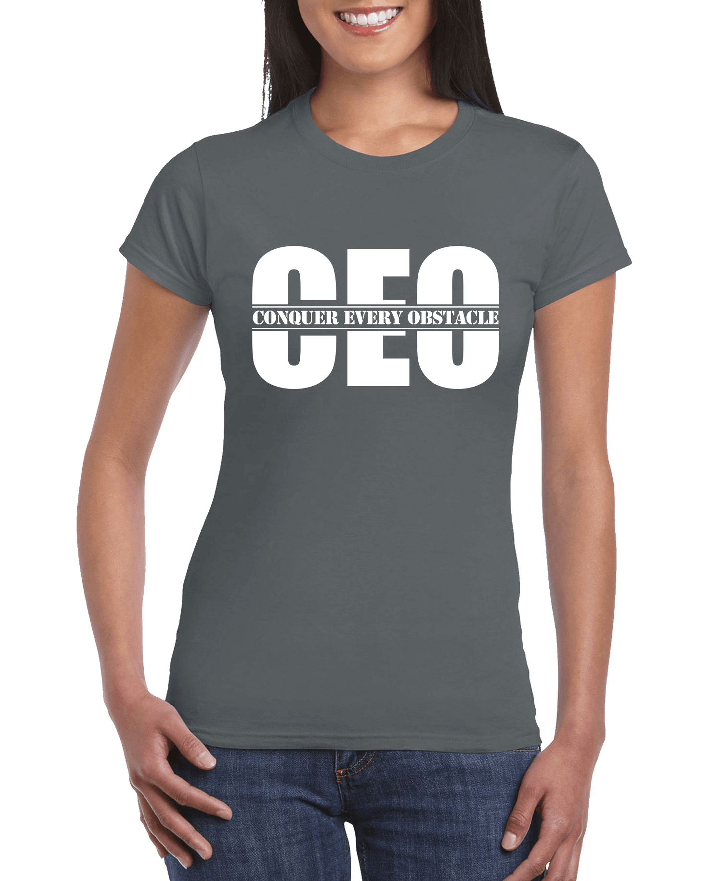 Conquer Every Obstacle CEO Women's Slim Fit Short Sleeve T-Shirt