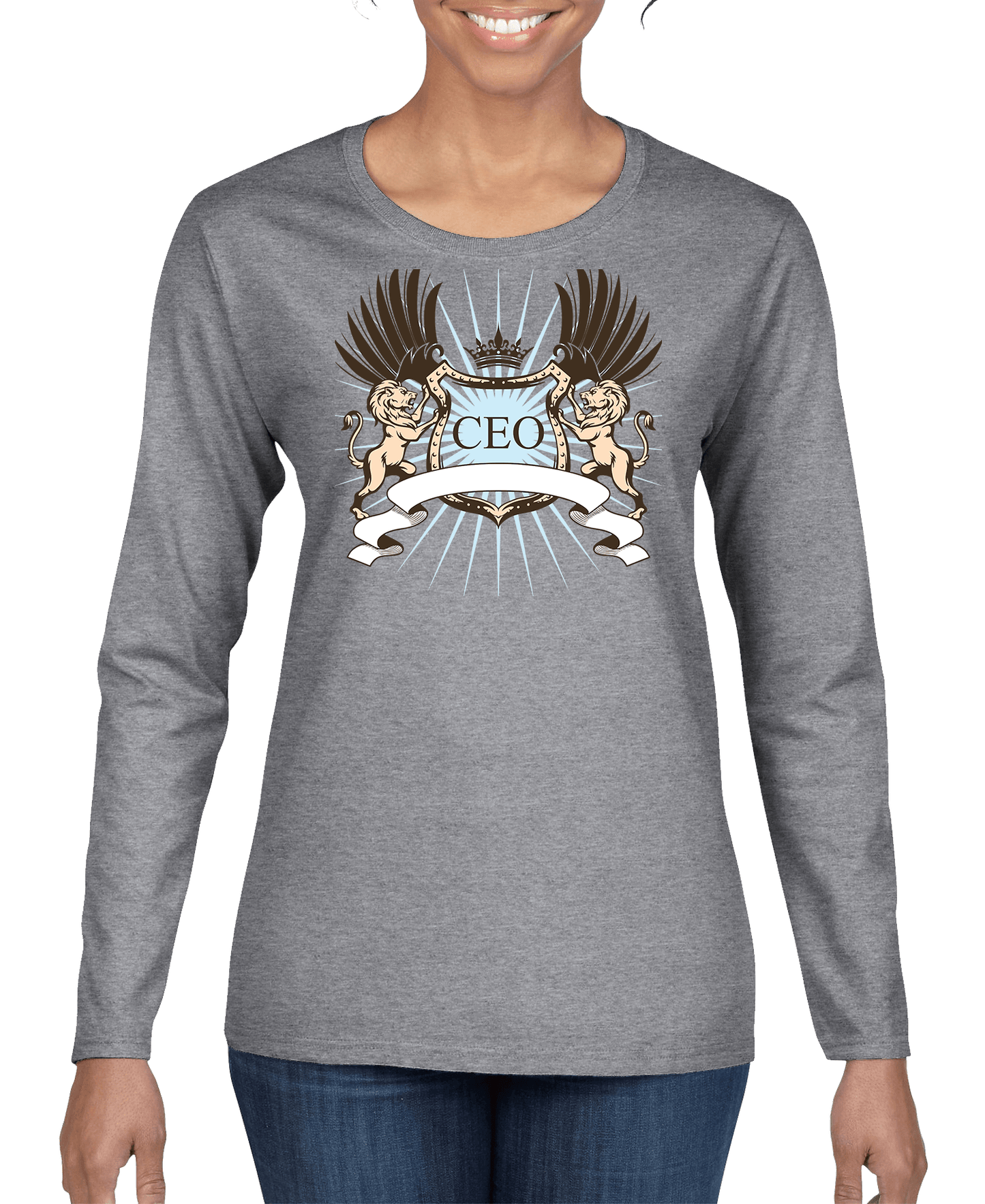 CEO Lion Crest Women's Long Sleeve Shirt