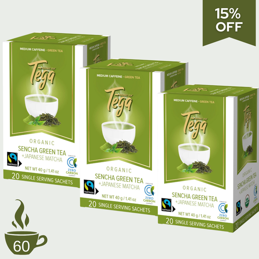 Sencha Green Tea w. Japanese Matcha Organic Fairtrade 20ct
