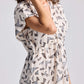 Gathered Maxi Dress with Side Slits in Mosaic