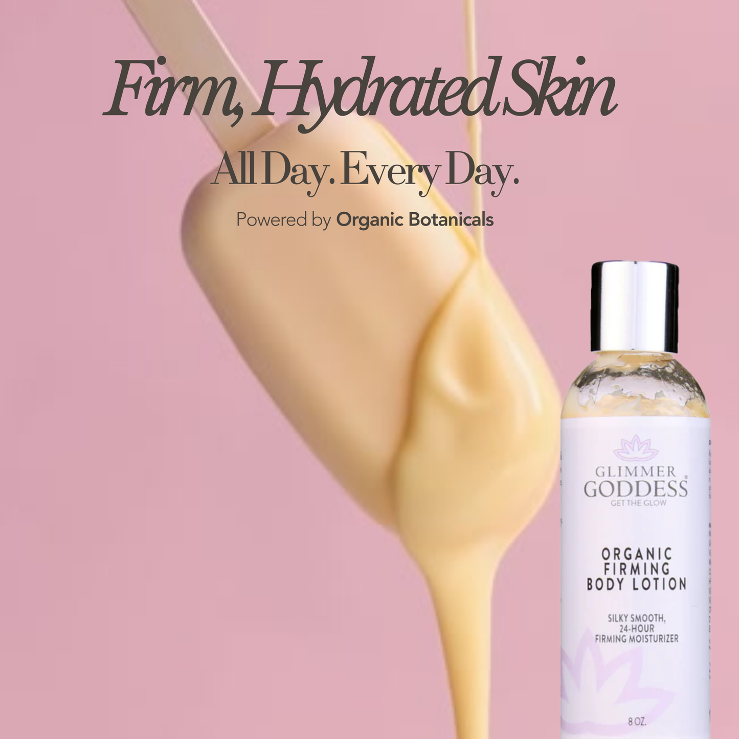 Organic Firming Body Lotion – Skin Tightening Body Moisturizer with Collagen, Rosehip & Shea Butter