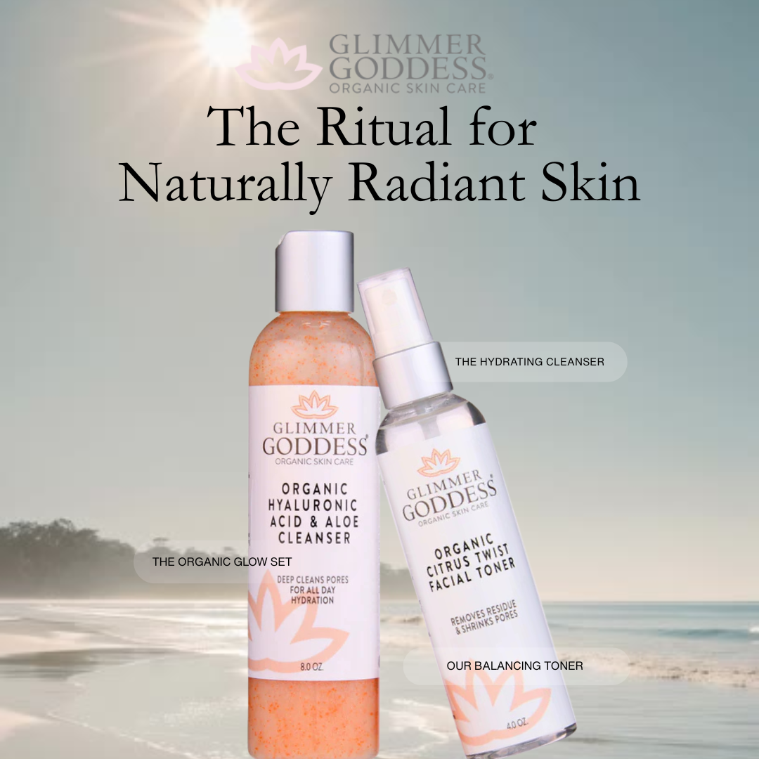 Fresh Start Duo – Hyaluronic Acid Cleanser with Jojoba Beads + Rose Water Toner for Radiant Skin
