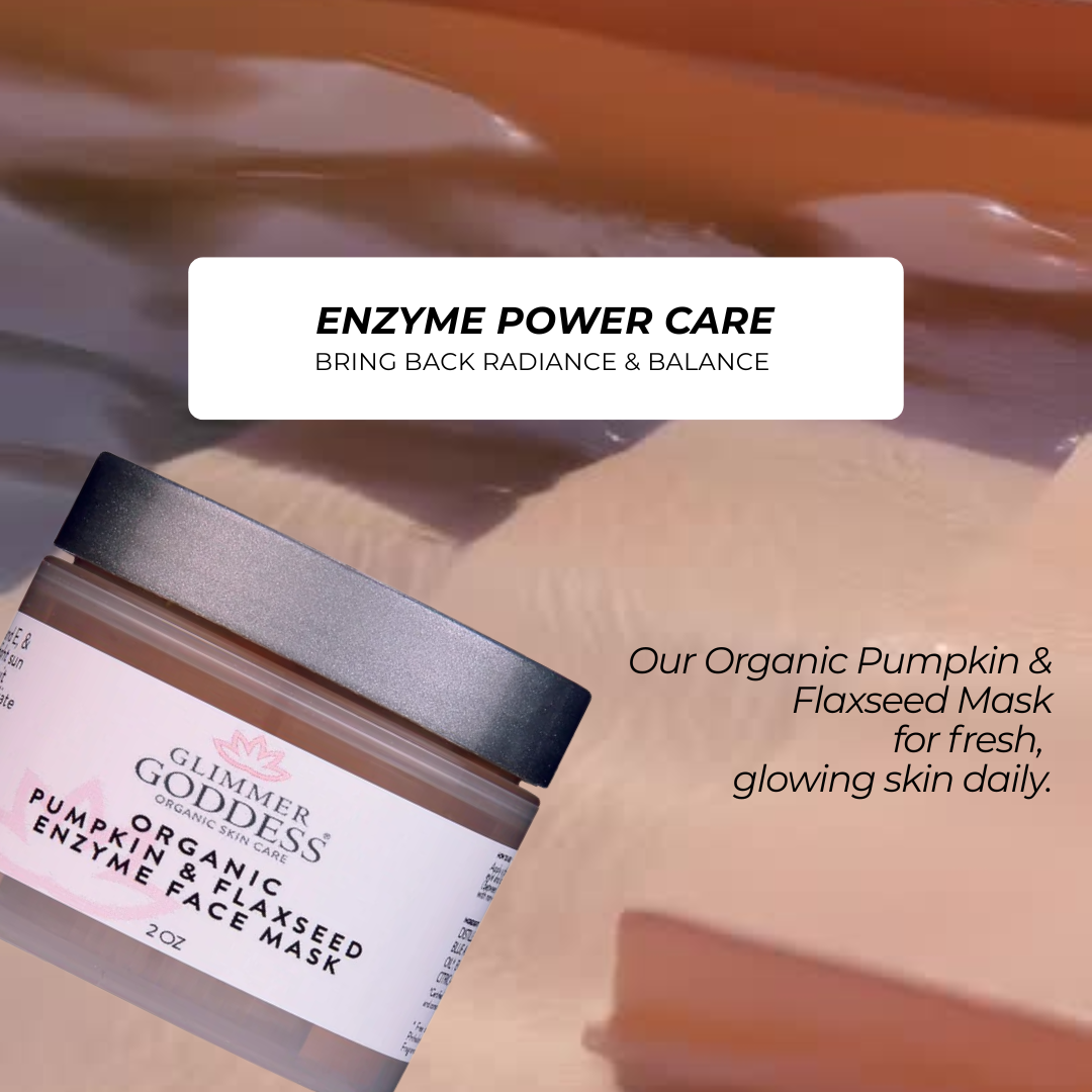 Organic Pumpkin Flaxseed Enzyme Face Mask – Brightening & Tightening Mask for Glowing Skin