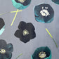 Gift Wrap:  Green Winter Rose on Charcoal