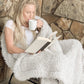 ANGEL PLUSH BLANKET | BIG - SILVER CLOUD
