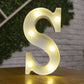 Letter Alphabet LED Lights Luminous Number Lamp Decor Battery Night Light for Home Wedding Birthday Christmas Party Decoration