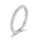 Delicate Thin Microscope Finger Dainty Rings For Women Female Promise Engagement Women's Ring Silver Color Zircon Jewelry R638